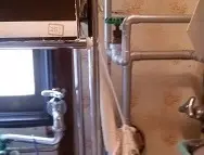 水道管から水が噴き出した