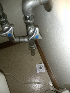 水抜き栓の漏水修理