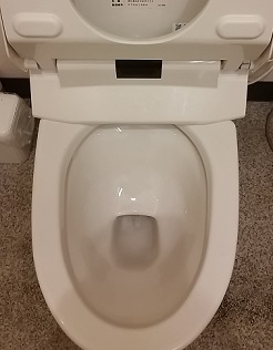 トイレを流すとゴボゴボ音がする